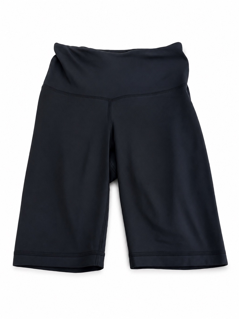 Yogalicious Solid Black High-Rise Bike Shorts